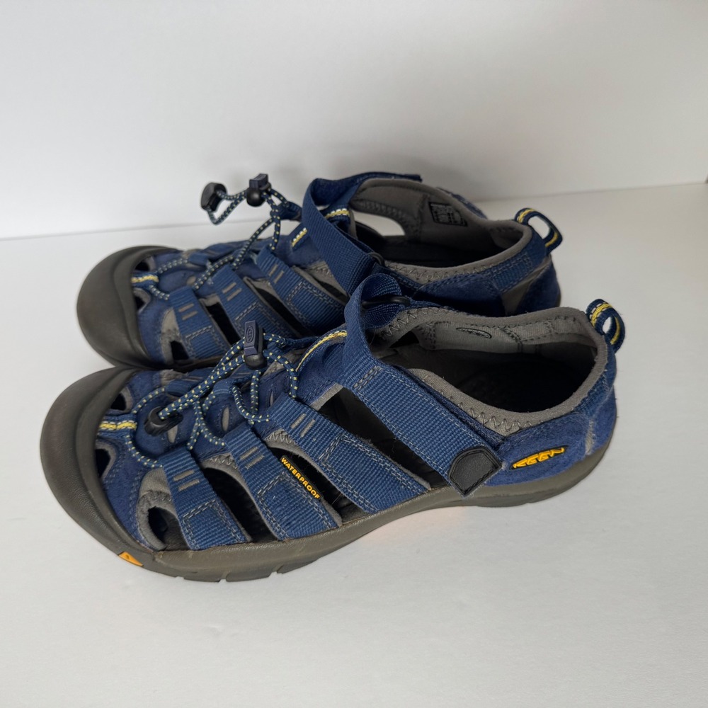Keen Kids Newport H2 Waterproof Sandals Navy Blue Grey Size 6 US 1009962